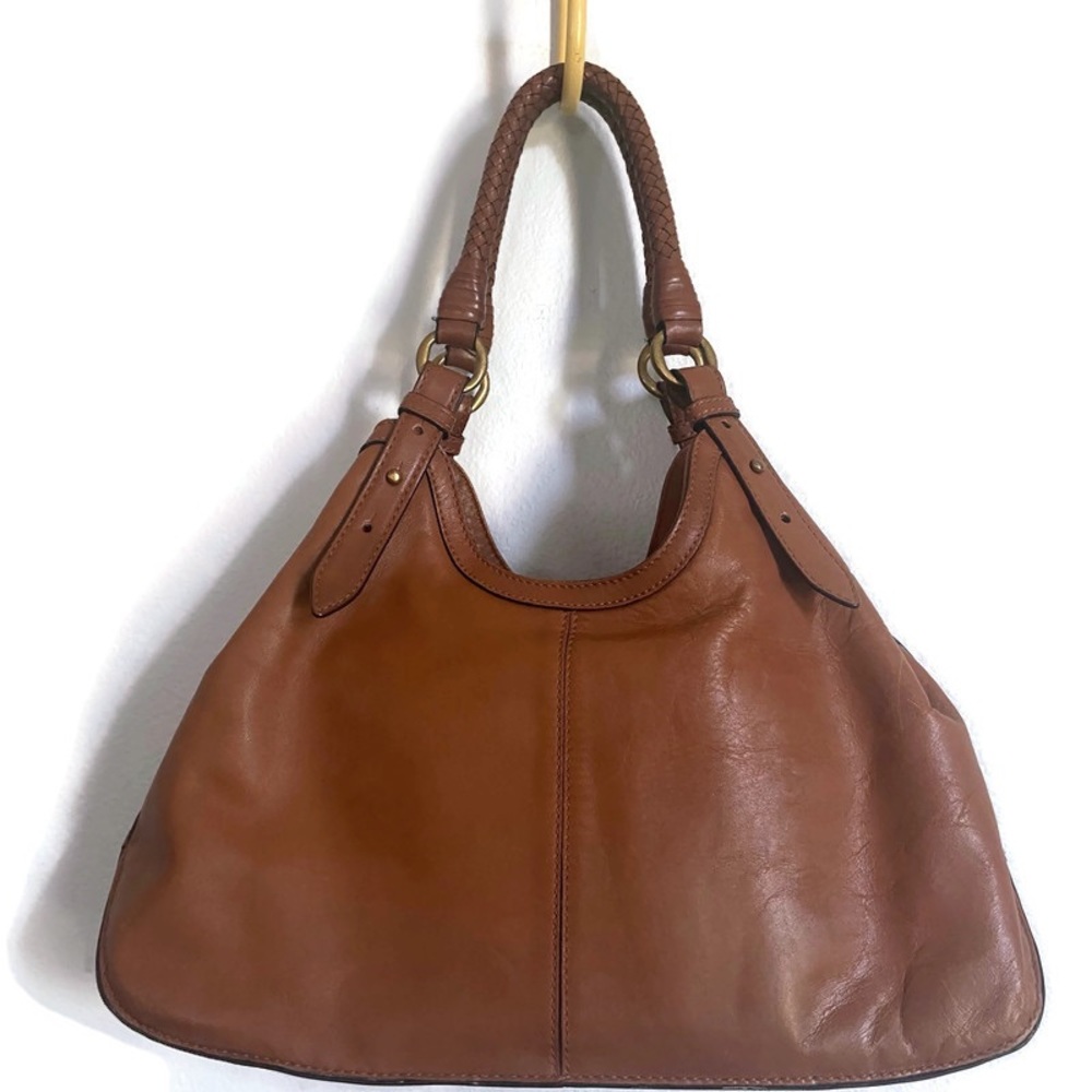 Cole Haan Genevieve Saddle Leather Triangle Tote